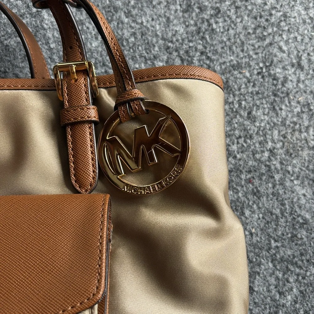 Michael Kors Tan and Brown Women's Bag